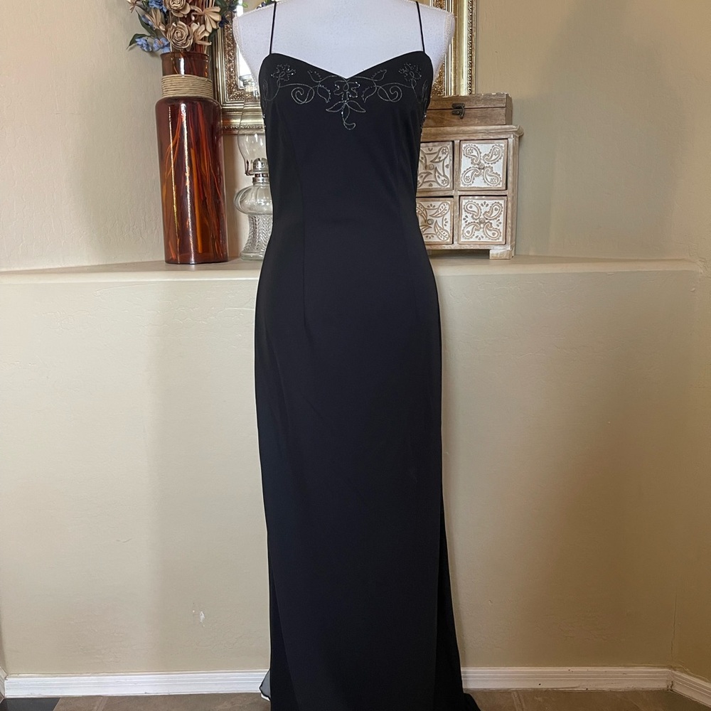 Vintage black goth dress